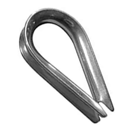 Advantage Sales & Supply Advantage Standard Duty Stainless Steel Wire Rope Thimble - 3/16" Diameter - Pack of 6 STH187SDP6